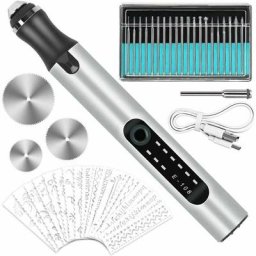 Graveur électrique, Outils de Gravure usb Rechargeable Multifonction Mini Stylo de Graver avec 20