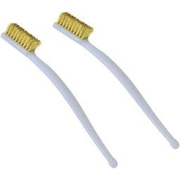 2PCS Brosses Métalliques Laiton, Mini Brosse de Nettoyage pour éliminer Rouille Taches et Fongique