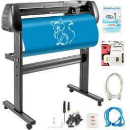 34' Vinyl Cutter Plotter Logiciel Signmaster Force Et Vitesse Reglable Ecran Lcd