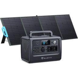 Kit de Groupe Electrogène 1000W/716Wh EB70GRAY avec 120W Panneau Solaire PV120 portable écologique