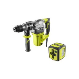 Ryobi - Pack Perforateur Burineur sdsplus - 1050W - RSDS1050-K - Laser croix verte - 15m de portée