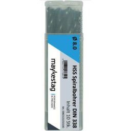 0060100330100 hss Foret hélicoïdal 3.3 mm Longueur totale 65 mm din 338 10 pc(s) - Alpen
