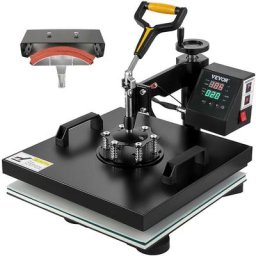 VEVOR 2 en 1 Presse a Chaud Machine de Sublimation Textile 38x38 cm Machine deimpression 1500 W