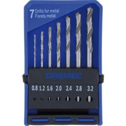 Foret pour le métal hss 7 pièces Dremel 2615062832 tige cylindrique 1 set