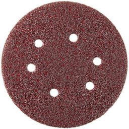 Sidamo - Blister de 5 disques velcros - perfo.6 trous D150 Gr.120