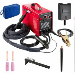 Arebos - Poste à Souder tig /wig 180 Inverter Soudage hf Ignition onduleur 10-180A - rouge