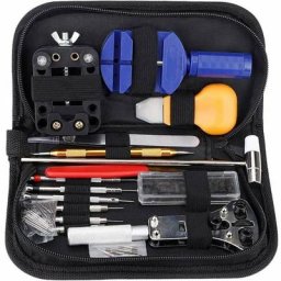 Kit Réparation Montre Outils Professionnel, 147 Pièces Kit d'outil de Réparation de Montre en Métal