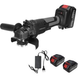 Meuleuse d'angle sans fil 12000tr/min meuleuse à trononner 125mm + 2 batteries