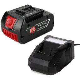 Pack de 2) 1X Professionnel Remplacer Bosch Batterie 18V 5.0Ah 18 v-li Lithium led & Chargeur