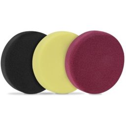 Disques de polissage 125mm - en mousse - pour polisseuses – Kit de démarrage - 3 pièces