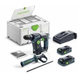 Festool BHC 18 HPC 4,0 I-Plus 18V -Perforateur sans fil -Set (2x 4,0Ah) avec systainer - 1,8J