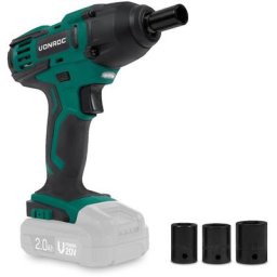 Vonroc - Clé à choc sans fil 20V – 150Nm - Avec 4 douilles Sans batterie, ni chargeur