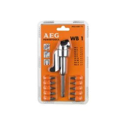Renvoi d'angle WB1 et 10 embouts de vissage AEG 4932430173