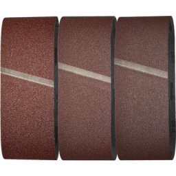 Set de bandes abrasives Wolfcraft 1890100 Grain 40, 80, 120 (l x l) 457 mm x 76 mm 9 pc(s)