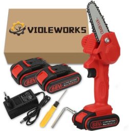 Violeworks - 88V 1080W 4 pouce Scie à Bois Portable Scie à chaine tronconneuse à batterie élagueuse