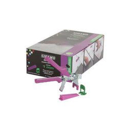Kit pince + 150 cales + 150 croisillons 1mm auto-nivelants en seau - 11200041 Sidamo