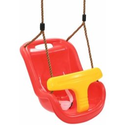 Balançoire pour bébé avec ceinture de sécurité pp Rouge Vidaxl Rouge