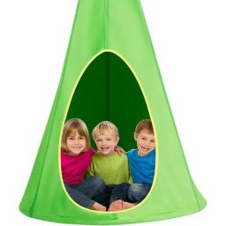 Balançoire Nid d'Oiseau avec Crochet et Corde Charge Max.115KG pour Intérieur/Extérieur - Costway
