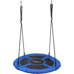 Balançoire nid d'oiseau ronde à suspendre robuste charge max 300kg diamètre 100 cm cordes réglables