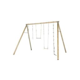 Trigano - Portique bois 3 m Adulte Oliver - 4 personnes - Bois