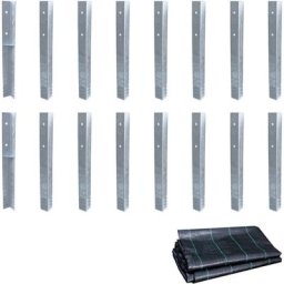 Ancrage au sol ancrage poteau SolidLock - set de ancrages pour aire de jeux & portique balançoire