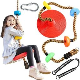 Balançoire à grimper, balançoire disque en plastique, balançoire à grimper pour enfants, balançoire
