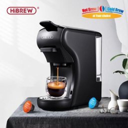 Machine à café Expresso,Espresso,Cafetiere Italienne,Extraction froide/chaude, 4 en 1 à capsules