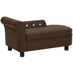 Vidaxl - Canapé pour chien Marron 83x45x42 cm Similicuir Marron