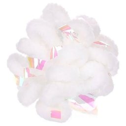 1 Balle NEVA blanche ø 5.5 cm. jouet pour les chats - Flamingo Pet Products - Blanc