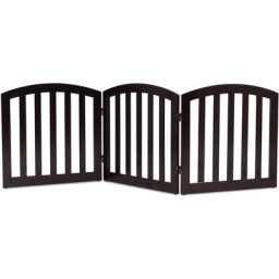 Barrière pour Chien Sécurité en Bois Pliable Autoportante 3 Pans 184,5 x 61CM pour Maison, Entrée