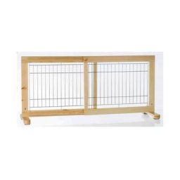 Barrière mobile en bois habitation pour chiot et petit chien