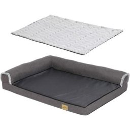 Panier Chien Déhoussable, Canapé Chien Matelas Orthopédique en Mémoire de Forme Idéal pour Chiens
