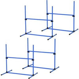 Agility sport pour chiens set de 4 obstacles professionnels avec système de maintien au sol sac