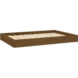 Vidaxl - Lit pour chien Marron miel 91,5x64x9 cm Bois de pin solide marron miel