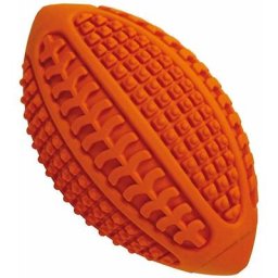 Ballon de rugby 16,5 cm: Jeu de balle de rugby en caoutchouc avec des sons pour la denture des