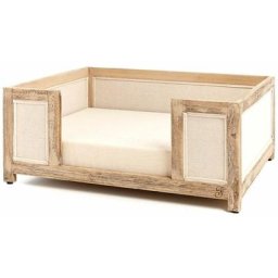 Canapé en bois avec coussin pour chiens et chats Madrid modèle