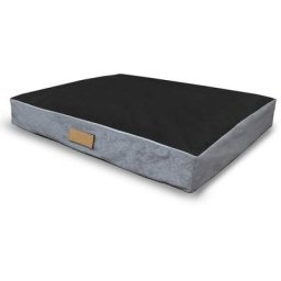 Matelas lit pour chien xxl imperméable noir+gris - Petsen