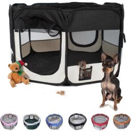 Parc pour Chien Portable,Tente de cag pour petits animaux,Parc Chien Enclos Etanche Pliable,avec