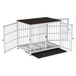 Cage Chien Interieur Grande Taille Caisse pour Grand Chien Maison Meuble Cages Chiens en Bois avec