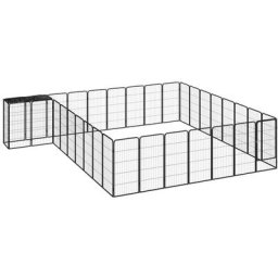 Parc pour chien 34panneaux Noir 50x100cm Acier enduit de poudre Vidaxl n/a