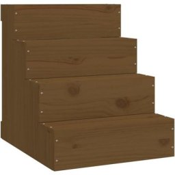 Escalier animaux de compagnie Marron miel 40x49x47 cm Bois pin Vidaxl marron miel
