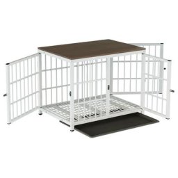 Cage Chien Interieur Grande Taille Caisse pour Grand Chien Maison Meuble Cages Chiens en Bois avec