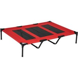 Lit sur pieds xxl pour chien chat lit de camp animal lit surélevé Oxford textilène micro-perforé