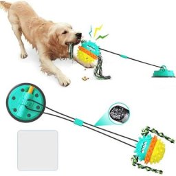 Jouet pour Chien avec Ventouse Vide, Toy Jouet Chien Interactive Indestructible, Multifonction