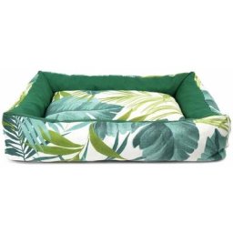 60x45x17 cm: Lit pour chien avec impression numérique fantaisie Modèle tropical pour chiens et chats