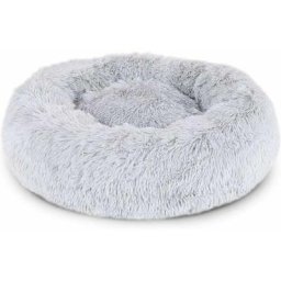 Panier rond pour chien coussin pour chat panier beignet ø 50 cm (m) Gris clair