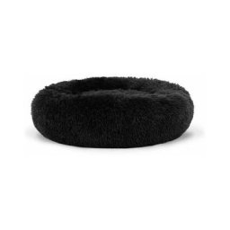 Panier et corbeille pour chat,Lit chaud de Chat Chien en Peluche Sommeil profond Grise Noir 50 50cm