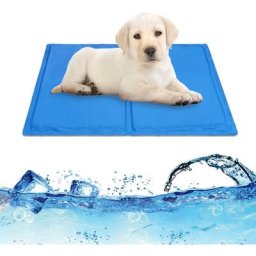 Tapis refroidissement pour Chien Coussin Niche Couverture Cool Mat Gel Bleu Convient Chats aux
