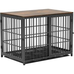 Cage Chien Interieur Grande Taille Caisse pour Grand Chien Maison Meuble Cages Chiens en Bois avec