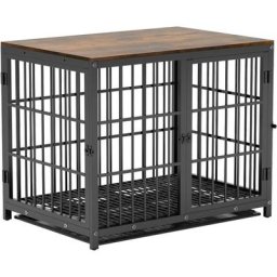 Cage Chien Interieur Grande Taille Caisse pour Grand Chien Maison Meuble Cages Chiens en Bois avec
